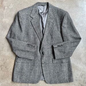Vintage Roundtree & Yorke Glen Plaid Camel Hair Sport Coat